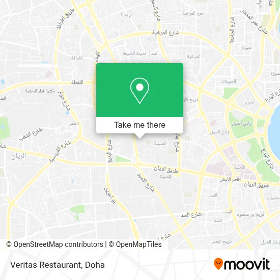 Veritas Restaurant map