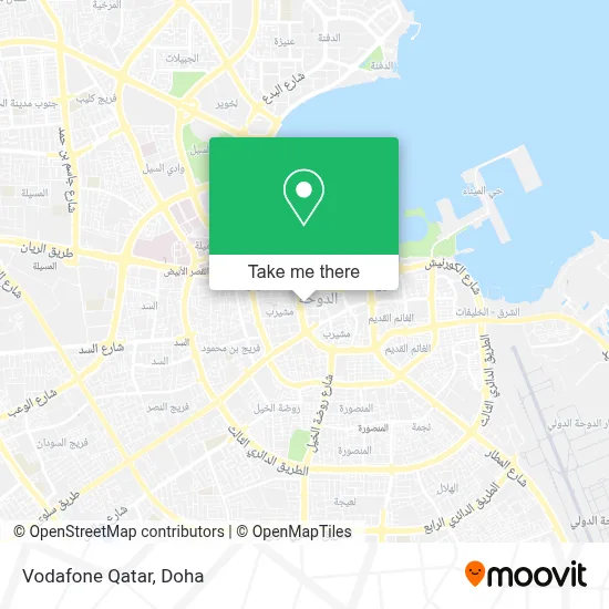 Vodafone Qatar map