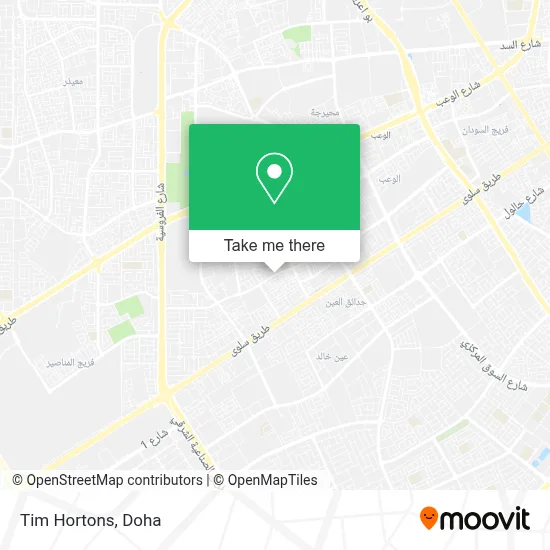 Tim Hortons map