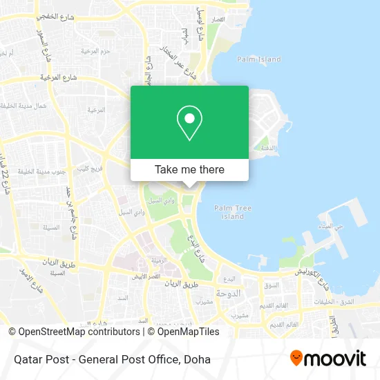 Qatar Post - General Post Office map