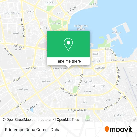 Printemps Doha Corner map