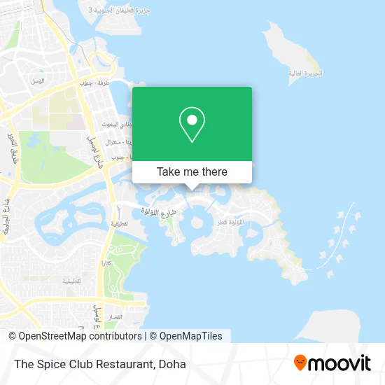 The Spice Club Restaurant map