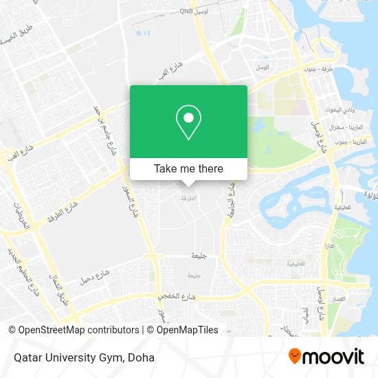 Qatar University Gym map