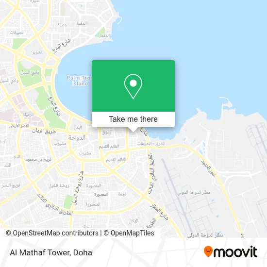 Al Mathaf Tower map