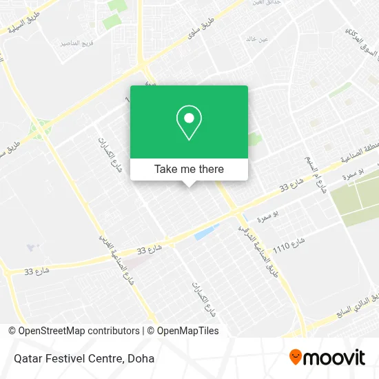 Qatar Festivel Centre map