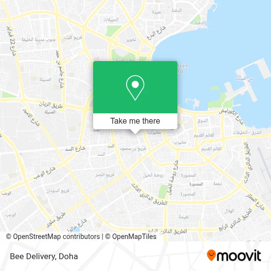 Bee Delivery map