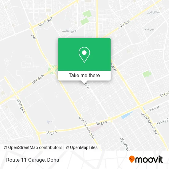 Route 11 Garage map