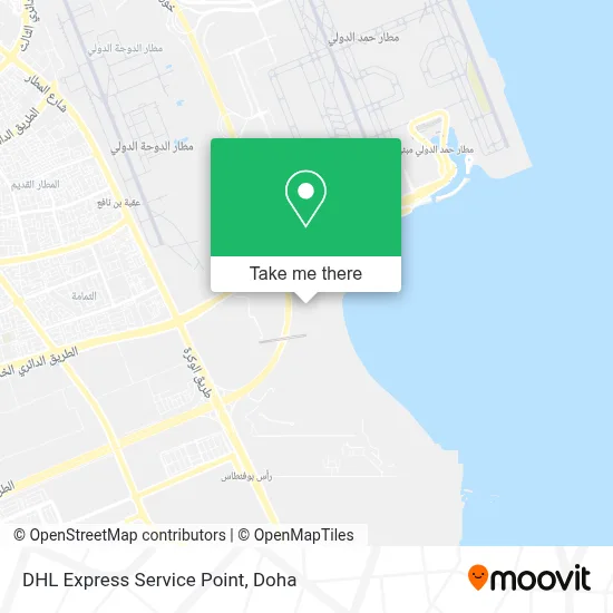 DHL Express Service Point map