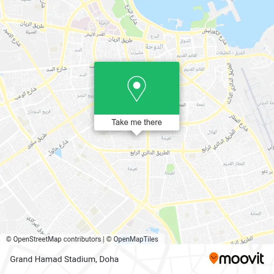 Grand Hamad Stadium map