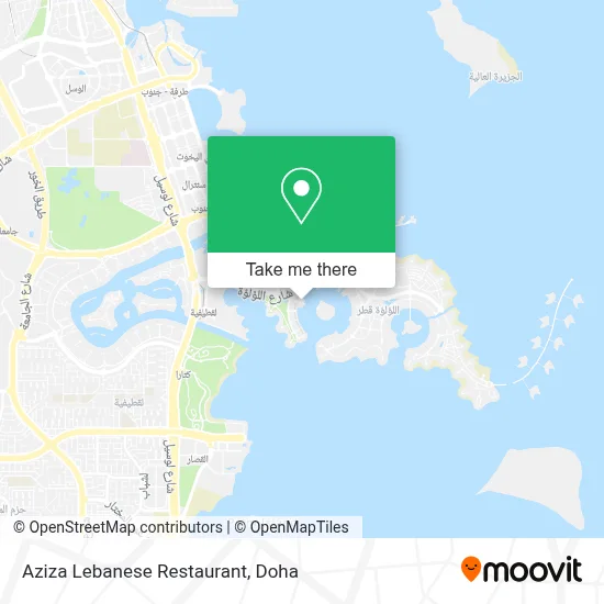 Aziza Lebanese Restaurant map