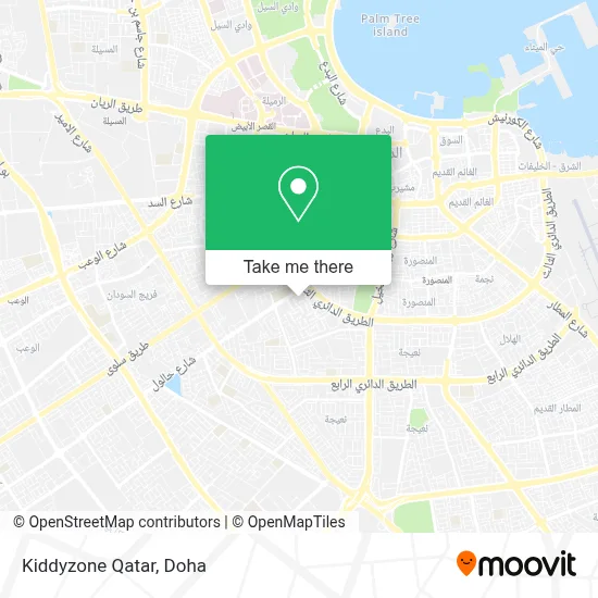 Kiddyzone Qatar map