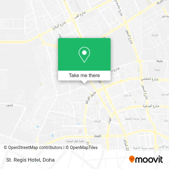 St. Regis Hotel map