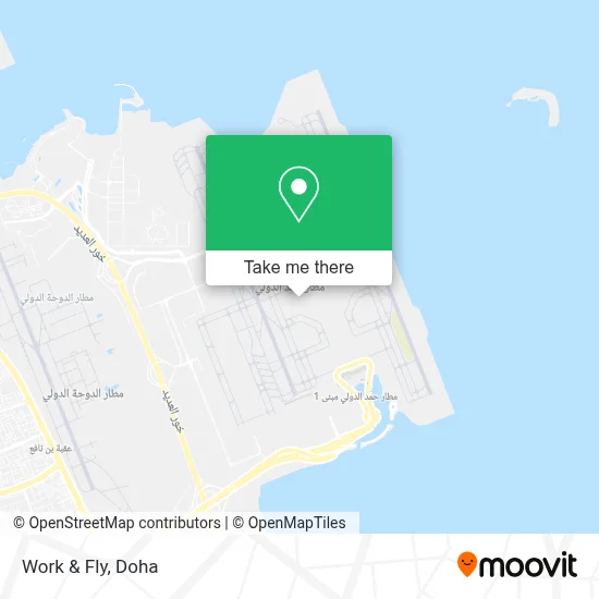 Work & Fly map