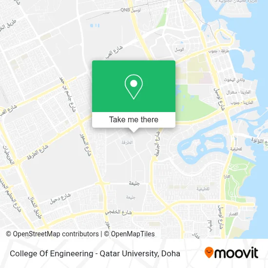 College Of Engineering - Qatar University map