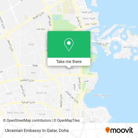 Ukrainian Embassy In Qatar map