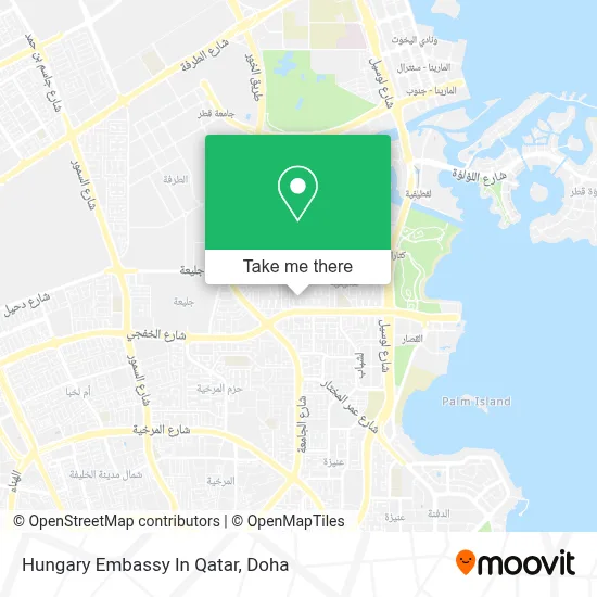 Hungary Embassy In Qatar map