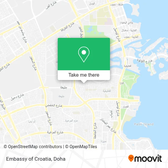 Embassy of Croatia map