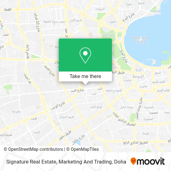 Signature Real Estate, Marketing And Trading map