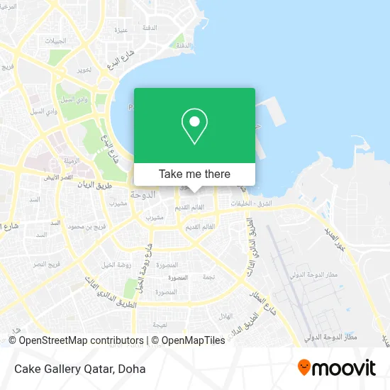 Cake Gallery Qatar map