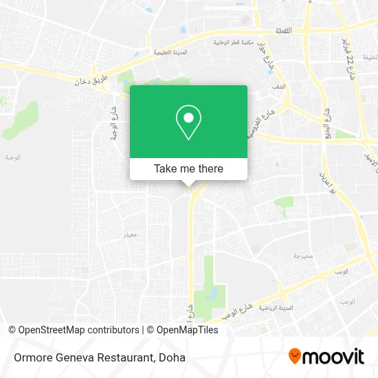 Ormore Geneva Restaurant map