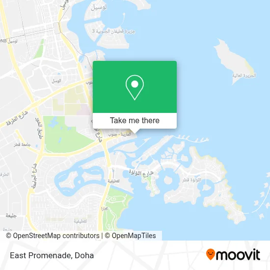 East Promenade map
