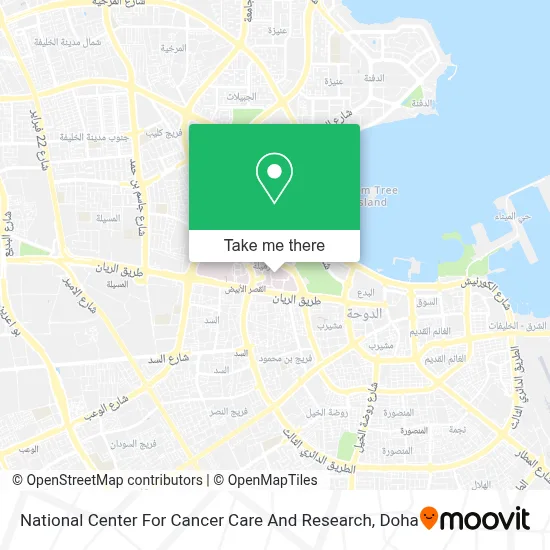 National Center For Cancer Care And Research map