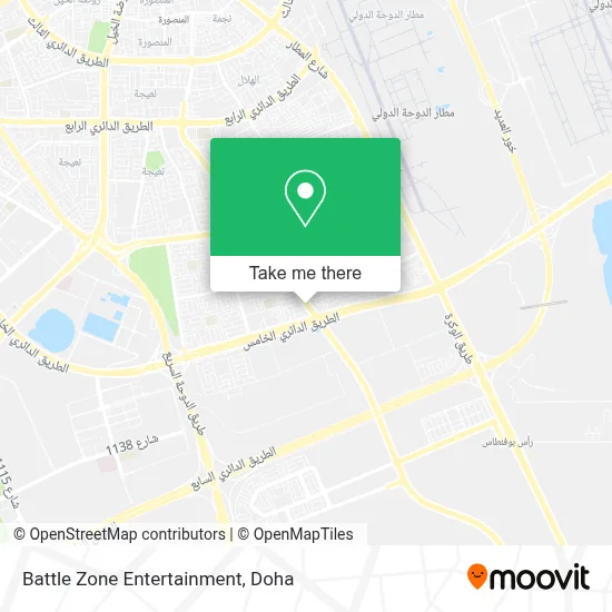 Battle Zone Entertainment map