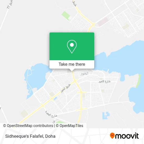 Sidheeque's Falafel map