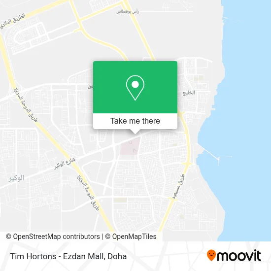 Tim Hortons - Ezdan Mall map