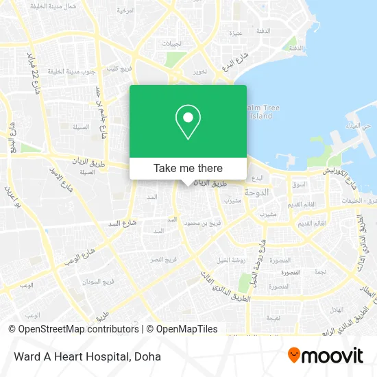 Ward A Heart Hospital map