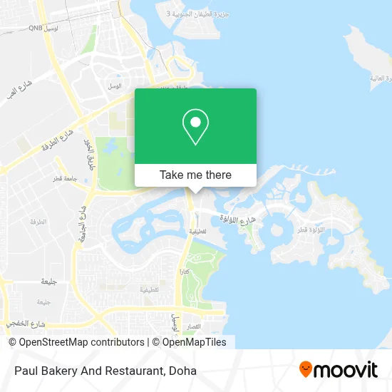 Paul Bakery And Restaurant map
