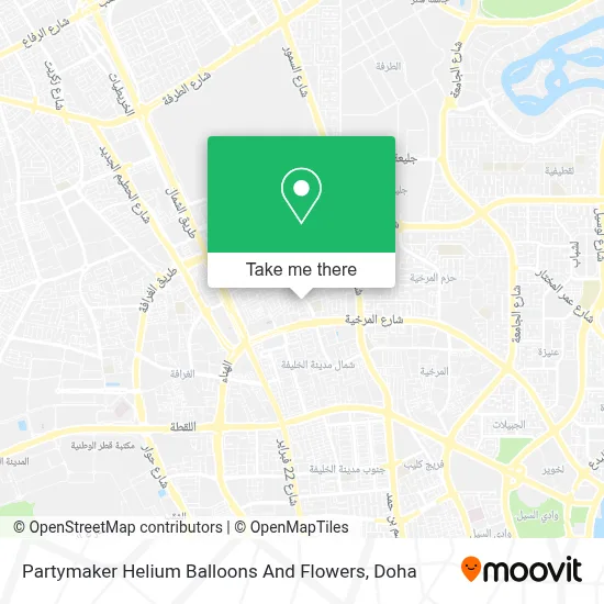 Partymaker Helium Balloons And Flowers map