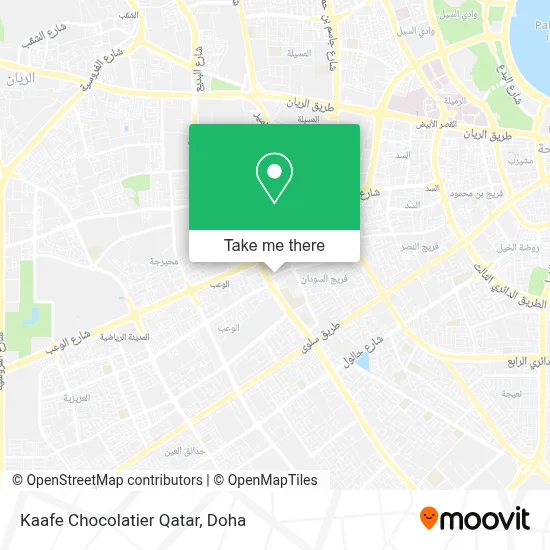 Kaafe Chocolatier Qatar map
