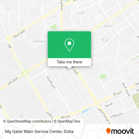 Mg Qatar Main Service Center map