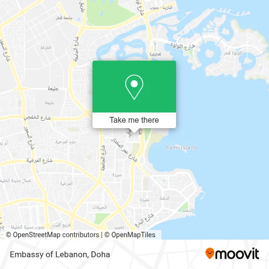 Embassy of Lebanon map