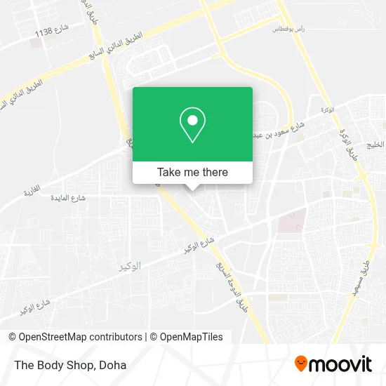 The Body Shop map