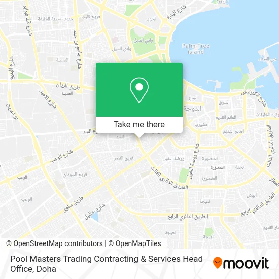 Pool Masters Trading Contracting & Services Head Office map