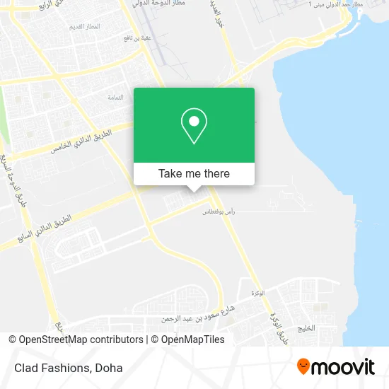 Clad Fashions map