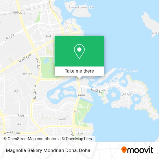 Magnolia Bakery Mondrian Doha map