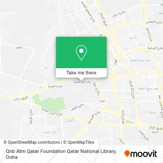 Qnb Atm Qatar Foundation Qatar National Library map