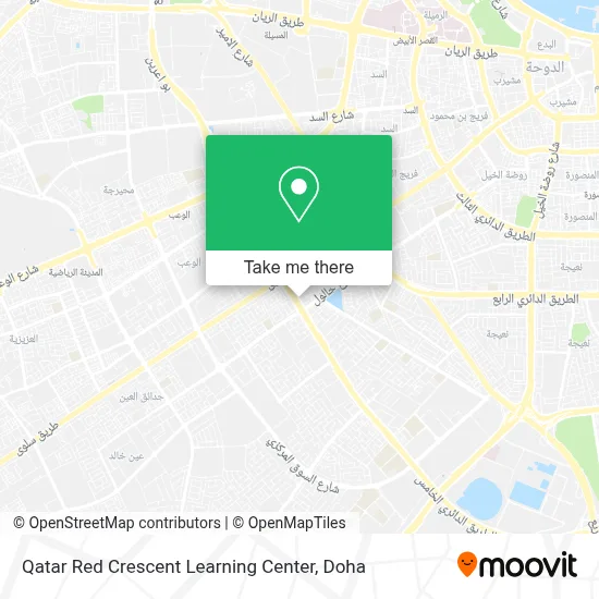 Qatar Red Crescent Learning Center map