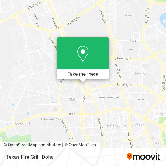 Texas Fire Grill map