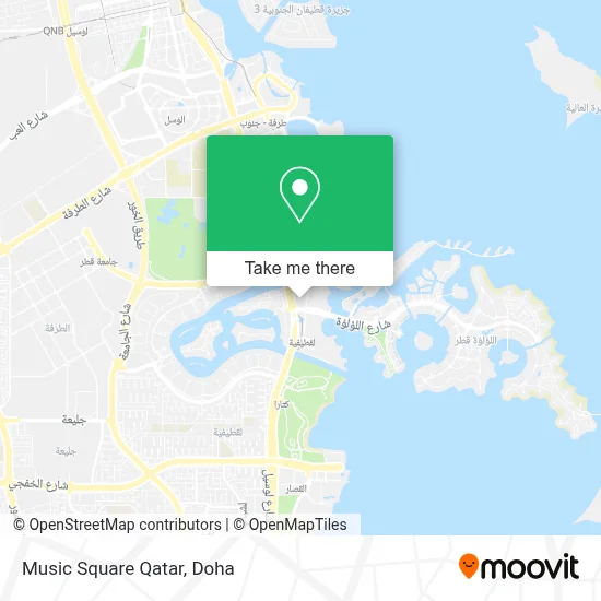 Music Square Qatar map