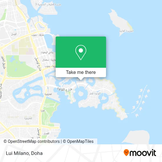Lui Milano map