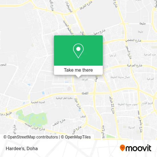 Hardee's map