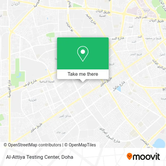 Al-Attiya Testing Center map