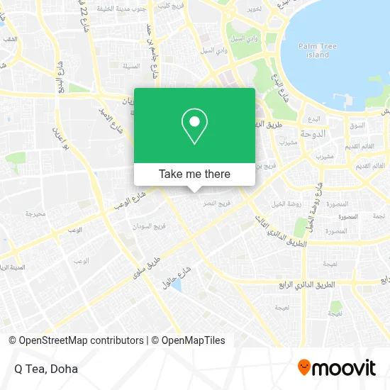 Q Tea map