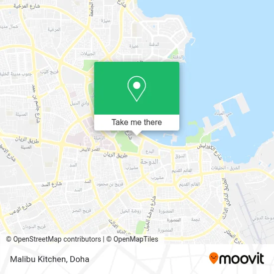 Malibu Kitchen map