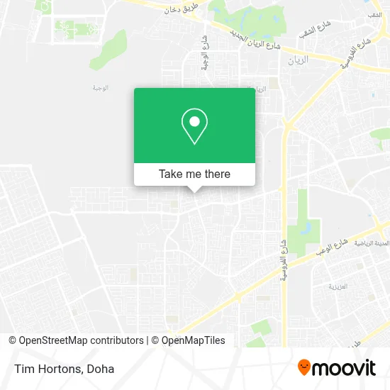 Tim Hortons map