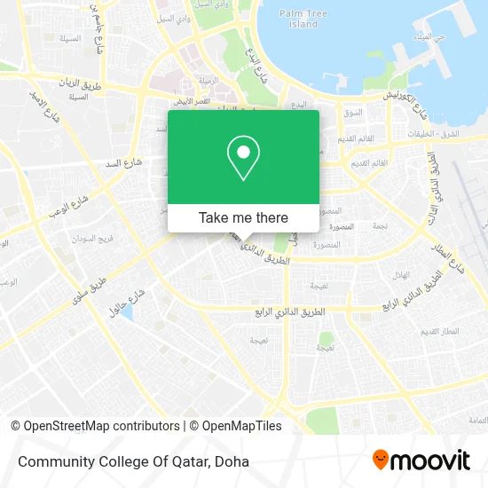 Community College Of Qatar map